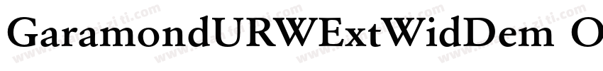 GaramondURWExtWidDem ObliqueVersion字体转换